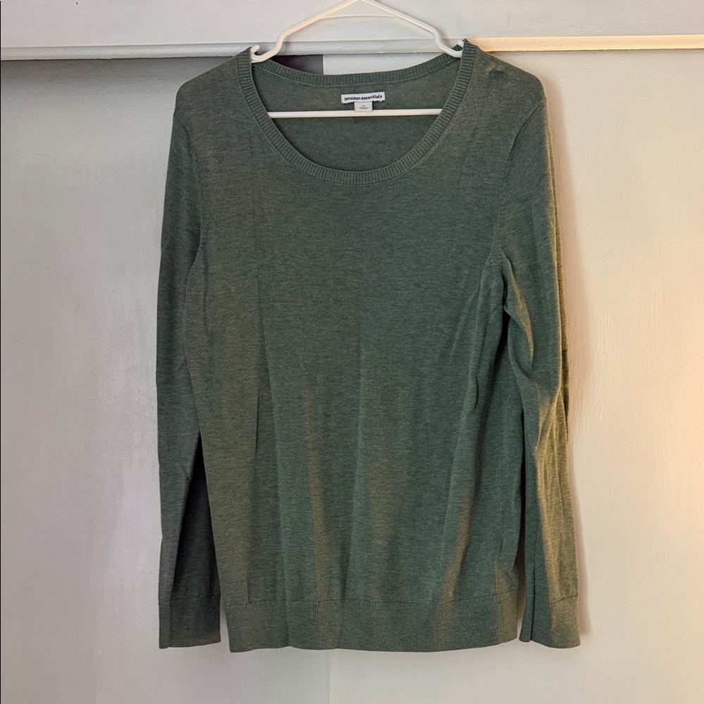 Amazon Essentials Women's Olive Long Sleeve Top